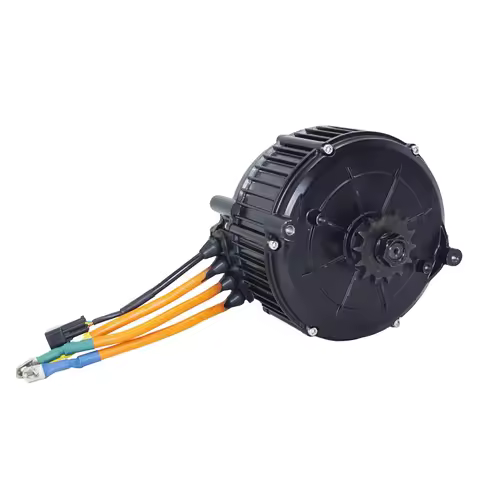 QS MOTOR 5000W 35H V2 Electric Bike Mid Drive Motor QS 165 Motor With 428 Sprocket Adapter