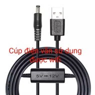 [HCM]Cáp sạc chuyển đổi 5v sang 12v cho wifi