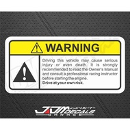 Funny Warning Sticker - Own Risk