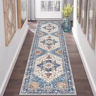 Bohemian Imitation Cashmere Hallway Carpet, Boho Large Size Kitchen Runner Rug Living Room Coffee Ta