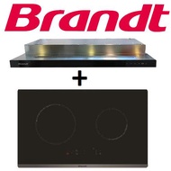 BRANDT AI1790X SLIMLINE HOOD + BPI6230BL 2 ZONE INDUCTION HOB