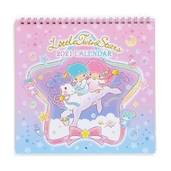 Japan Sanrio - Little twin stars 日版 家居 壁掛 月曆 行事曆 掛牆 日曆 2021 年曆 (日本假期) 雙子星 kiki lala 雙星仙子