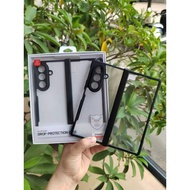 Xundd case for samsung Z FOLD 7, transparent glass back, super beautiful flexible edges