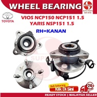 S2U Gaido Front Wheel Bearing Hub Toyota Vios NCP150 NCP151 Yaris NSP151 1.5 Depan Bearin Tayar Kere