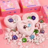 Digging Girl Boy Jewel Treasure Mystery Box Digging diy Ore Archaeological Knocking Toy Handmade Fos