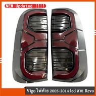 ไฟท้าย Vigo Champ Revo Taillight Revoไฟท้าย สีสโมค for TOYOTA HILUX VIGO CHAMP 2005-2014 ไฟซ้าย+ไฟขว