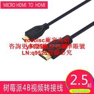 樹莓派4B 1.5米MICRO HDMI TO HDMIVGA視頻延長線帶音頻轉接線咨詢