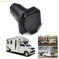 SUN Replacement RVs 7 Way Trailer Socket 7 Pin 12V Towing Light Connector Adapter