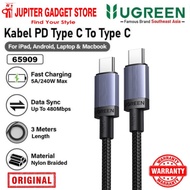 UGREEN 65909 Type C to Type C Fast Charging 240w Nylon Braided Cable 3m