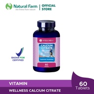 Wellness Calcium Citrate - 60 Tablets
