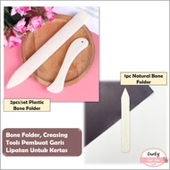 LovelyCraftStore | 1pc natural bone folder or 2pcs/set bone imitation folder creasing tool folding l
