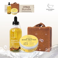 Soap Opera - Citrus Self Care Bundle 4: Moisturizing Body Oil + Orange Whipped Butter Moisturizing B