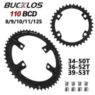 BUCKLOS 110 BCD Bicycle Chainring 34T 36T 39T 50T 52T 53T Road Bike Crown for R7000 R8000 R9000 Bike