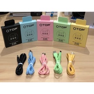 Qtop Micro USB Fast Charging 3.0A Metallic Finishing Data Cable 1 Meter Fast Charging Data