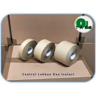 Gummed Tape / Lakban Air. Ukuran: ( 72 mm x 82 Yards )
