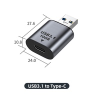 FONKEN USB โลหะ C 3.1อะแดปเตอร์ OTG 10Gbps การถ่ายโอนข้อมูลประเภท-C 3A หัวเปลี่ยนสายชาร์จสำหรับ Samsung Xiaomi โทรศัพท์ Mac-Book Tablet Pro