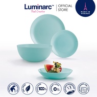 Luminarc Diwali Light Turquoise Dinner Set - (18 Pieces) [Model: P2963] - Diningware
