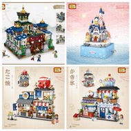 現貨特價 全新 原裝正版 (香港行貨) LOZ diamond block mini lego toys 可愛 開心卡通 特色 建築物 之 music box 公主城堡音樂 積木/折叠 精武館/ 日本