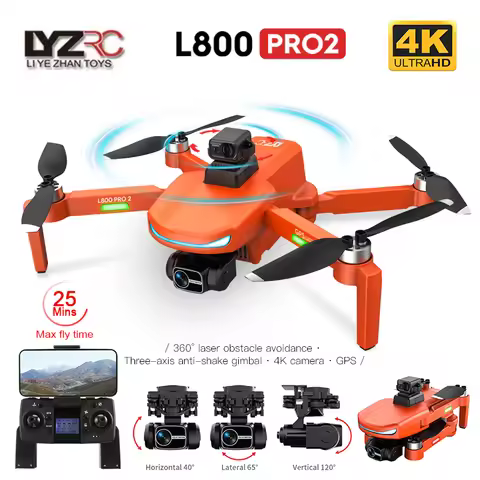 L800 Pro2 Drone with 4K HD Camera 360 Obstacle Avoidance 3-Axis Gimbal Anti-Shake Profesional 5G GPS