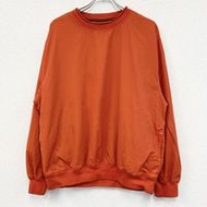 古著TOMMY HILFIGER Hilfiger 套頭外套，橘色，L 碼