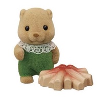 森林家族絕版露營盲袋海狸寶寶營火海狸海狸站寶