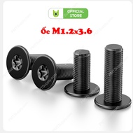 Micro computer screws, M1.2x3.6 computer screws with star cotton hexagonal heads, laptop bottom scre