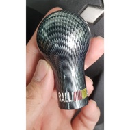 Gear knob wira mitsubishi knob ralliart cf knob carbon kepala gear tombol gear kancil kelisa myvi sa