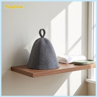 MagiDeal Bell-Shaped Wool Felt Sauna Hat Water Absorbent Felt Sauna Hat Soft Headgear Long-Lasting f