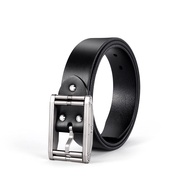 TACRAY Full Grain Leather Belt for man，Nickel Free Titanium Buckle Belt for Man，Prevent Allergy and 