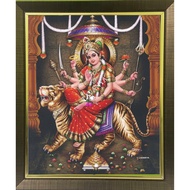 Durga Amman Digital Photo with Lamination and Frame (L254)
