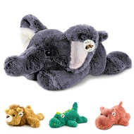 16" | 2 Pounds Gray Elephant Weighted Stuffed Animals,Sensory Comfort Plush Throw Pillow Toy,Kawaii 