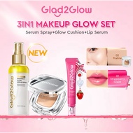 GLAD2GLOW 3in1 GLOW CUSHION (SILVER CUSHION + LIPSERUM + SERUM SPRAY)