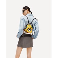 【滿額贈】Minions牛仔布鑲牛皮革背囊 (運動服和耳機) 免運 聖誕