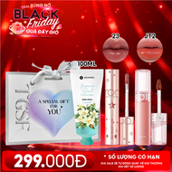 KHÁC Combo Quà Tặng 20/11: Son Tint Lì/ Son Tint Nước Romand + Son Tint Bóng FOIF Juicy Fit Tint + K