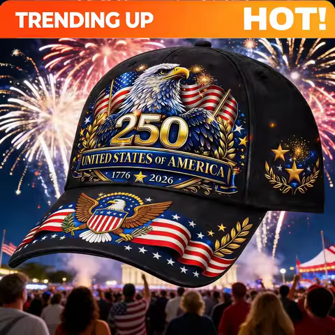 USA 250Th Anniversary Celebration Baseball Cap - Special Edition for Independence Day, Adjustable Re