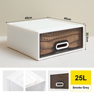 Citylife 25L Stackable Storage Drawer Plastic Container box Home Organizer Drawer Plastic Cabinet