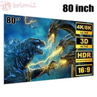 [COD] Projector Screen, Polyester Video Equipments Foldable Projection Screen, Foldable HD Video Ref