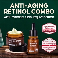 2pcs/Set Korean Retinol Moisturizer & Serum - 30g Firming Cream, 30ml Facial Essence. Gentle, Non-Ir
