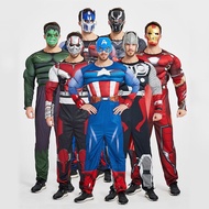 Halloween Christmas Adult Muscle Bumblebee Optimus Prime Costume Transformers Costume Flash Costume 