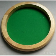 Wholesale Dice Tray Tray Dice Ready Stock Manufacturer Game Storage Tray pu Leather Round Green Clot