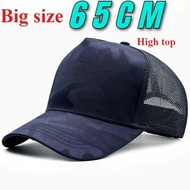 Baseball Caps Big Size 61cm Mesh Breathable Dad Hat Men Plus Size 65cm Adjustable Snapback Caps