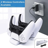 Dual Fast Charger for PS5 Wireless Controller USB Type-C Charging Dock Station Base Stand for Sony P
