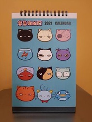 (全新) 金魚街的貓 2021年坐枱月曆 2021 Calendar