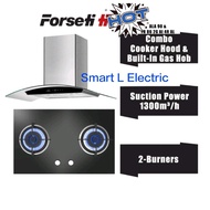 Forseti COMBO Cooker Hood And Built-In Gas Hob (90cm/86cm) Chimney Hood Glass Hob ALA 90 / FRl


