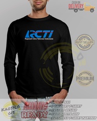 Kaos Lengan Panjang Rcti Logo Perusahaan Tv - Kaosilogis