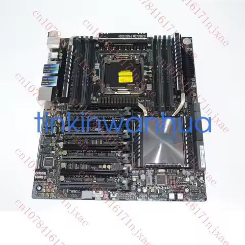 used For ASUS X99-E WS/USB 3.1 LGA 2011-V3 DDR4 1×M.2 8×SATA3 E-ATX Motherboard.