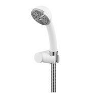 LOCAL789 HOY Plastic Shower Set White Stainless Steel Face Size 2.5 Inches ABS Model FJHOF-116BWS Th