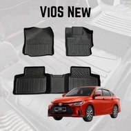 Car TPE Carpet Vios 2023-2026 MAGIC MAT 5D Car Mat Karpet Kereta