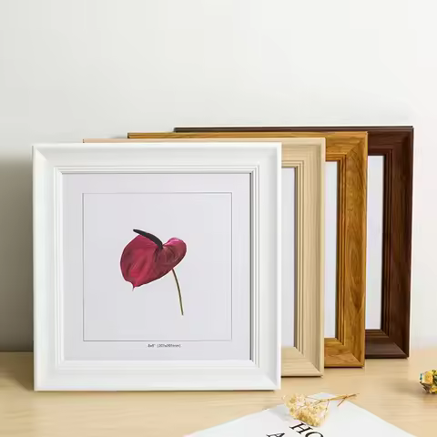 American Square Picture Frame - 7x7, 8x8, 10x10, 12x12 Tabletop and Wall Hanging Display Frame Photo