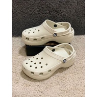 CROCS Classic Platform Clog in Bone